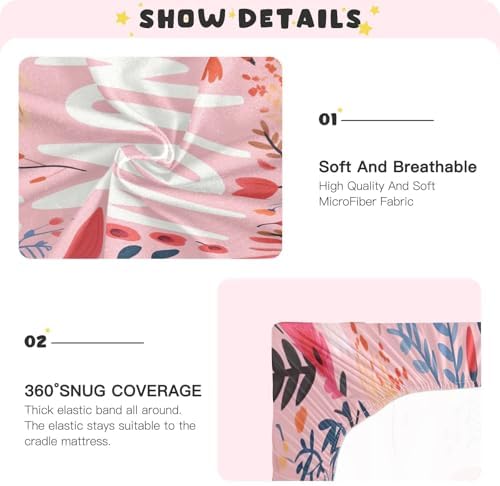 Wajiw Mothers Day Crib Sheets for Girls and Boys 1