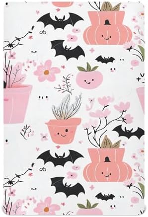 Qilmy Cute Ghosts Fitted Crib Sheet for Boys and Girls