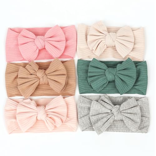 Cupimatch Baby Headbands 6 Pieces Bow Design