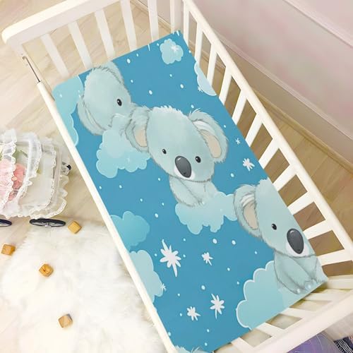 Wajiw Crib Sheets Soft Breathable Fitted for Standard Crib Mattresses