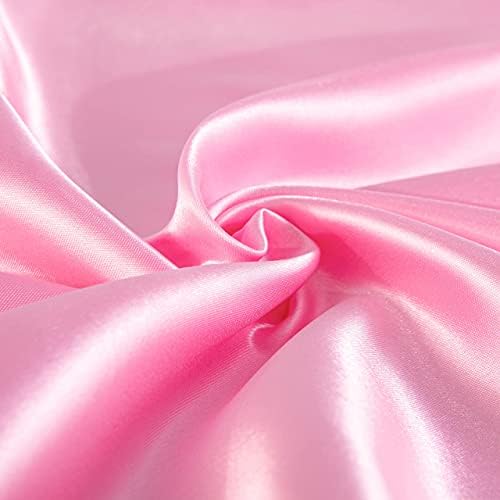FLXXIE 2 Pack Satin Toddler Pillowcases Pink 14x20 Inches
