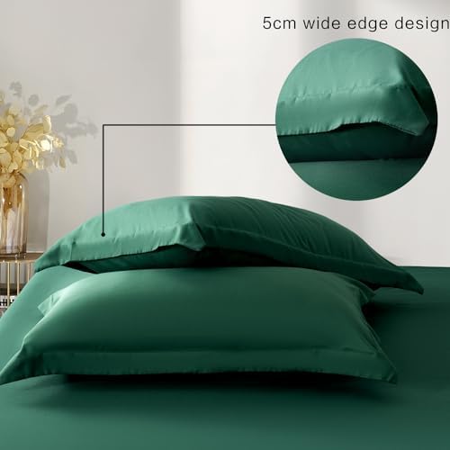 NookZuzu 2 Pack Dark Green Toddler Pillow Cases