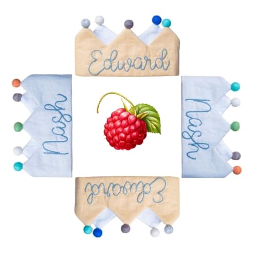 Personalized Grey Birthday Crown for Baby 1