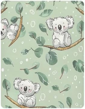 Wajiw Koala Crib Sheets Soft Breathable Fitted Sheets