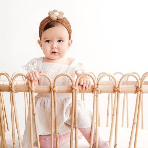 AQOKKA Baby Flower Headband with Color Options