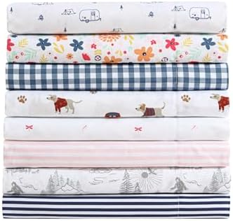 Eddie Bauer Kids Twin XL Sheets with Sham Soft and Stain-Resistant