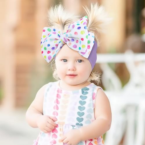 Lanmerry Valentines Day Big Baby Girl Hair Bows