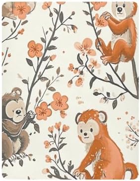 Wajiw Forest Animals Crib Sheets for Girls and Boys 28x52In