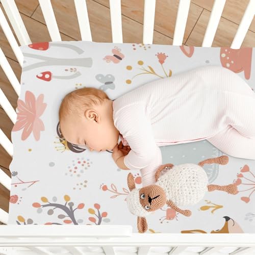 Wajiw Cute Princesses Crib Sheets for Girls and Boys