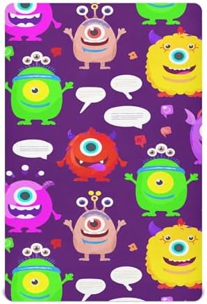 Qilmy Halloween Fitted Crib Sheet for Baby Soft Breathable