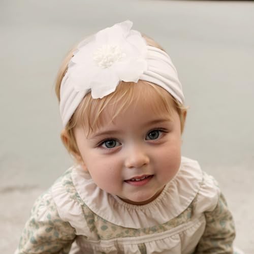 Yheahin Large Flower Elastic Headband for Baby Girl