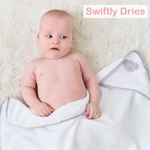 Viviland 6-Pack Hooded Baby Towels Set with Washcloths 1