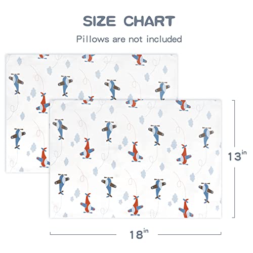 Zenssia Organic Cotton Toddler Pillowcases Pack of 2 1