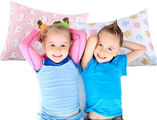 UOMNY Kids Pink White Owl Pillowcases 2 Pack