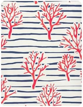 Wajiw Red Coral Crib Sheets for Girls and Boys
