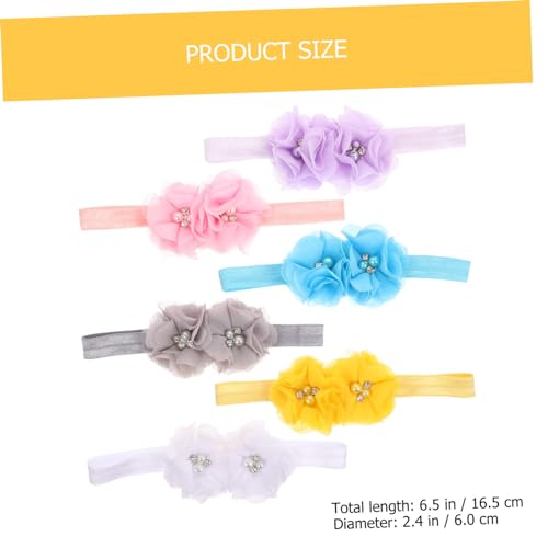 6Pcs Flexible Elastic Headbands for Kids