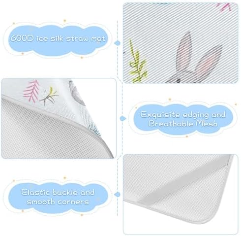 Cute Easter Animals Cooling Baby Crib Mattress Pad 28x52