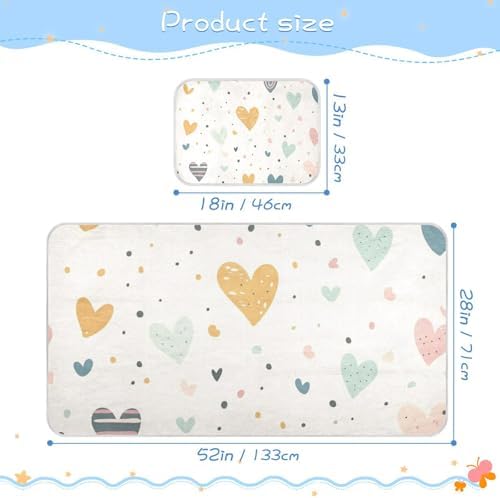 Cooling Baby Mattress Cover 28x52 Reusable Pad