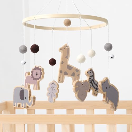 NICEMER Wild Animal Baby Mobile for Crib