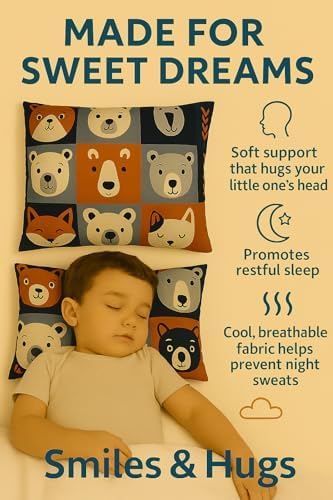 Smiles Hugs 13x18 Toddler Pillow - Pets Design