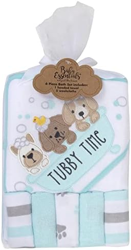 Baby Hooded Towel and Washcloth Set for 6-12 Months