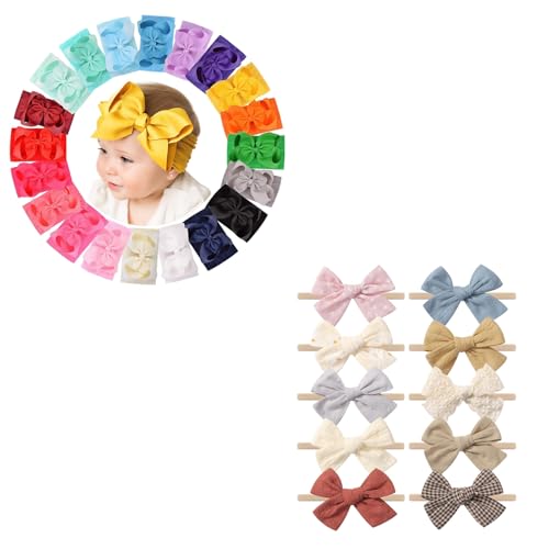 Doboi 20PCS Baby Girls Bows Headbands