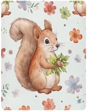 Wajiw Squirrel Crib Sheets for Girls and Boys