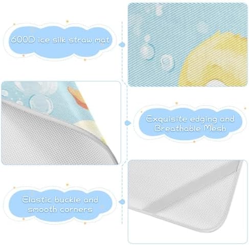 Cooling Baby Mattress Pad 28x52 Reusable Crib Cover