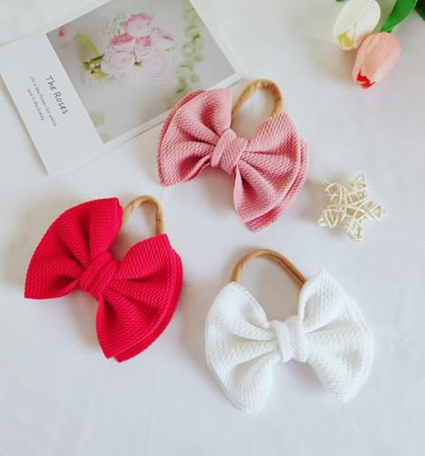 Hjiaruiky 5 Inch Baby Headbands with Big Bows for Girls