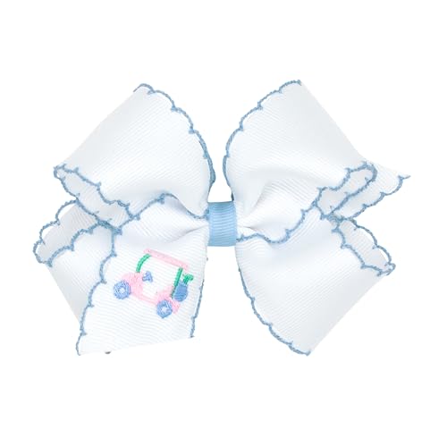 Wee Ones Girls Medium Hair Bow with WeeStay Clip Handmade