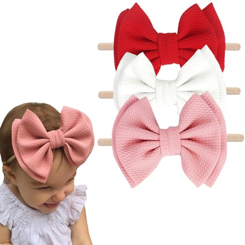 Hjiaruiky 5 Inch Baby Headbands with Big Bows for Girls