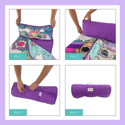 LOL Surprise 24W x 45L Toddler Nap Mat with Pillow and Blanket 1