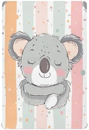 Wajiw Crib Sheets for Girls and Boys Soft Breathable Fitted