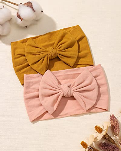 Jollybows 20pcs Nylon Headbands with Bow for Baby Girls