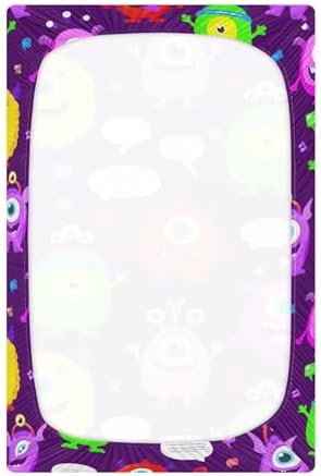 Qilmy Halloween Fitted Crib Sheet for Baby Soft Breathable