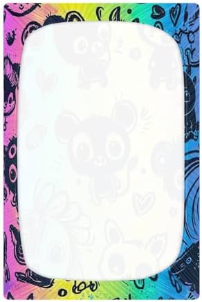 Wajiw Cute Animals Crib Sheets for Girls and Boys