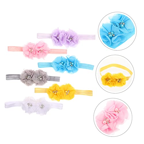 6Pcs Flexible Elastic Headbands for Kids