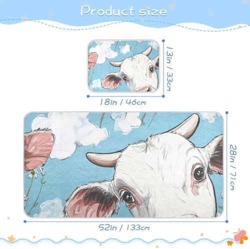 Cooling Baby Mattress Pad 28x52 Reusable for Crib and Toddler