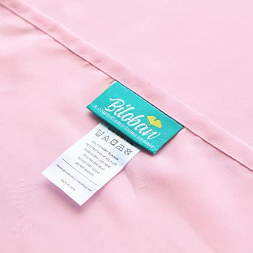 Biloban Crib Sheets 23 x 51 Pink Microfiber
