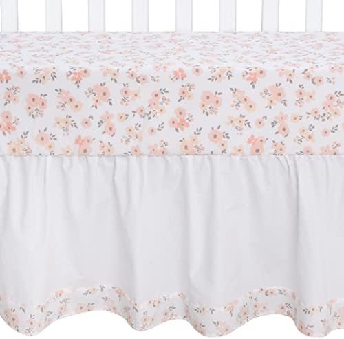 Trend Lab Blush Floral Crib Bedding Set