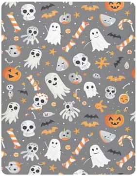 Qilmy Halloween Pumpkins Fitted Crib Sheet