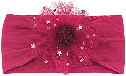 WUTYU Toddler Stretch Flower Tulle Hairband Headwear