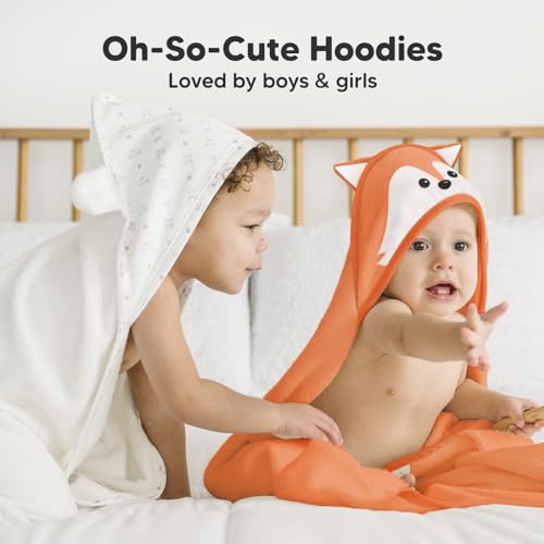 KeaBabies Hooded Baby Towel - Bamboo Viscose 35x35