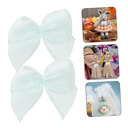 QUMIIRITY Sky-blue Handmade Hair Bows for Kids
