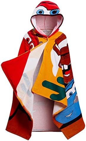 Disney Cars Hooded Towel 100 Cotton Poncho Wrap