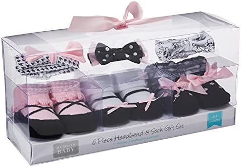 Hudson Baby Girls Headband and Socks Giftset