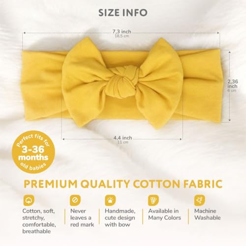 Babygiz Baby Girl Headband with Bow - Maroon