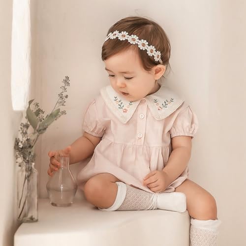 ICKEYOU Baby Girls Daisy Flower Crown Headband