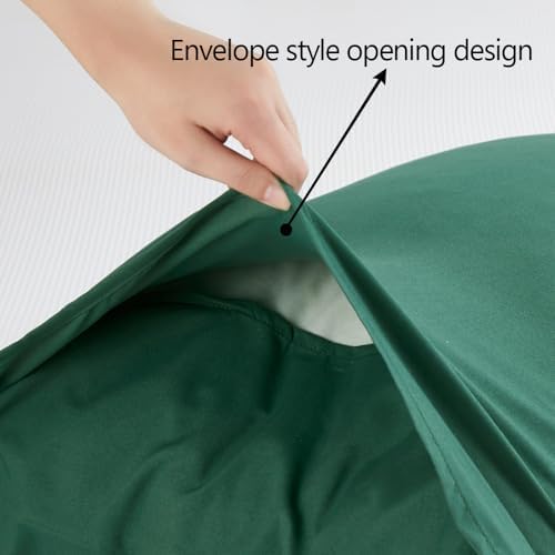 NookZuzu 2 Pack Dark Green Toddler Pillow Cases