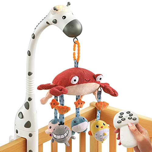 TUMAMA Baby Crib Mobile 3-In-1 with Remote Control